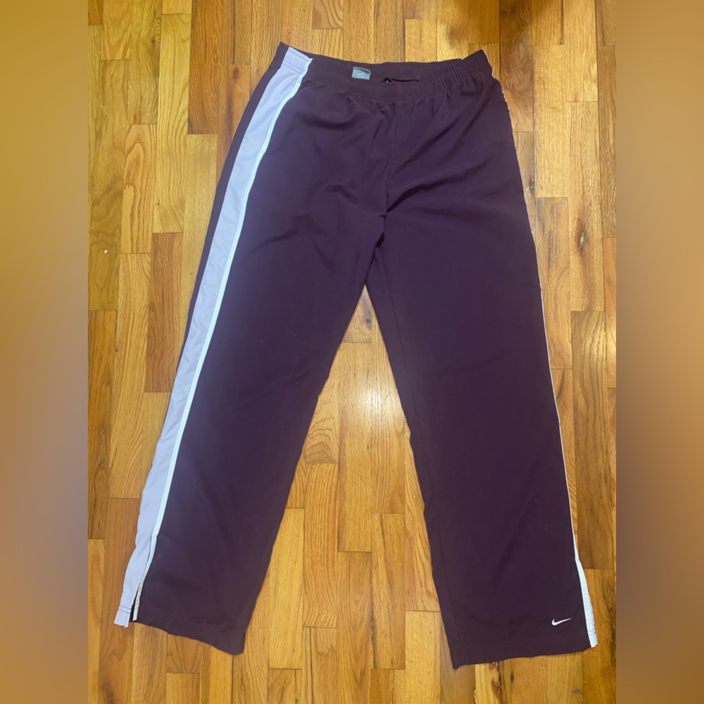 Plum and lavender nike athletic pants